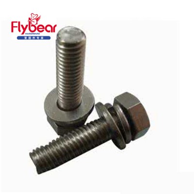 A2 GB9074.17 Hexagon head bolt with spring and plain washer