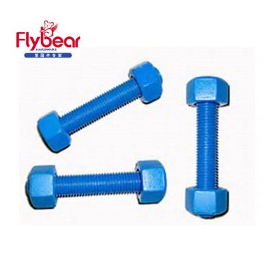 Metric hardware DIN975 1.4460 threaded rods, DIN976 full thread rods precision parts bolt nuts