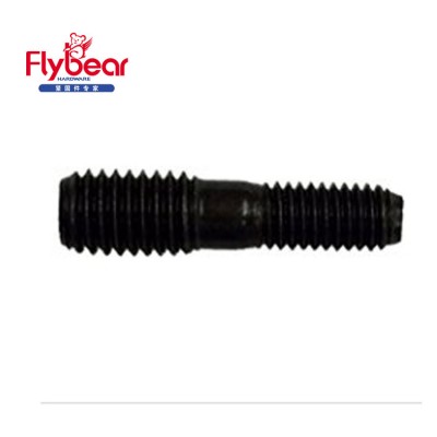 High quality GB900 Carbon Steel black oxide m8 double end threaded stud bolt