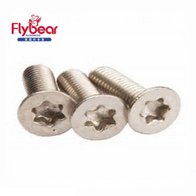 Plum groove screws for countersunk head M2-M6 usage for electronic industry stainless steel 304HC fasteners