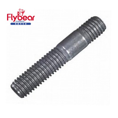 high tensile DIN835 A4-80 Carbon Steel black oxide double head stud