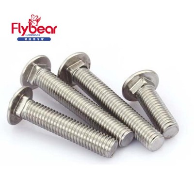 DIN603 GB12 Chrome plated lengthened car wheel bolt Grade 10.9 12.9 Dacromet plated lengthen carriage shoulder bolt in stock