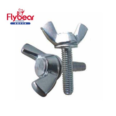 High strength m12 m16 m20 plate butterfly bolt and nut alloy steel DIN316 butterfly bolt screw wing bolt